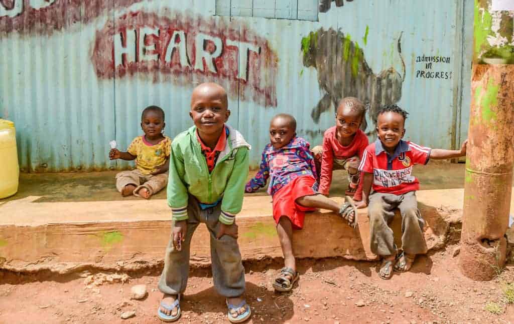Children of Kibera Slum in Nairobi,Kenya
